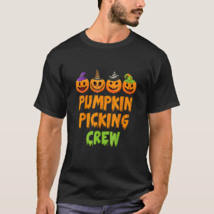 Pumpkin Picking Crew For Halloween Family Matching T-Shirt