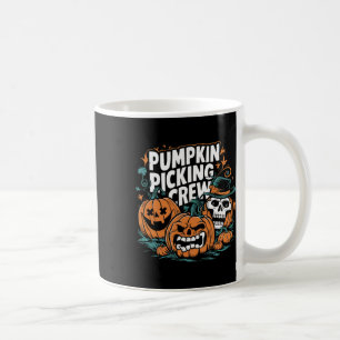 Pumpkin Picking Crew Funny Pumpkin Patch Halloween Coffee Mug