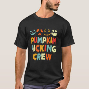 Pumpkin Picking Crew Halloween 2024 Matching Famil T-Shirt