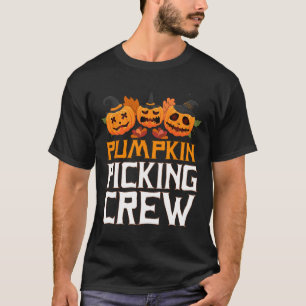 Pumpkin Picking Crew Halloween Family Matching T-Shirt