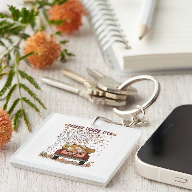 Pumpkin Picking Crew Key Ring (Front Right)