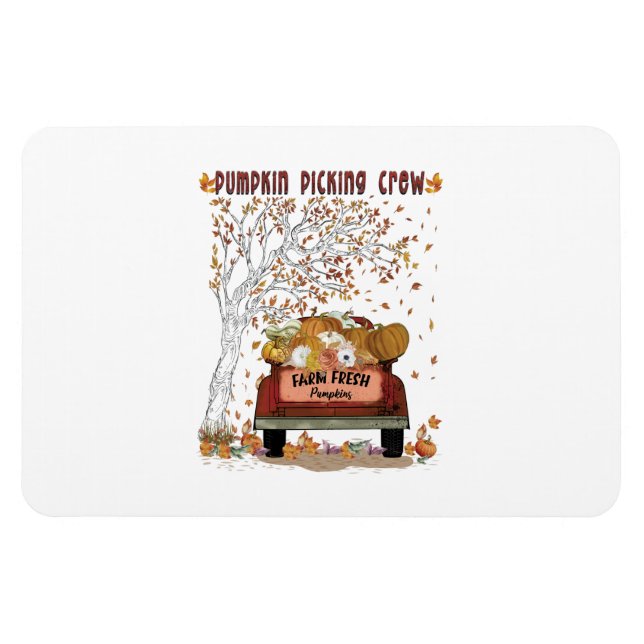 Pumpkin Picking Crew Magnet (Horizontal)