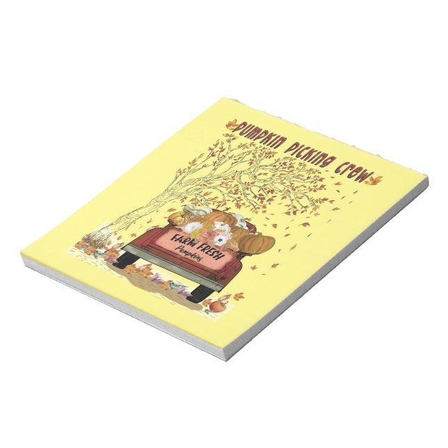 Pumpkin Picking Crew Notepad (Rotated)