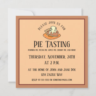 Pumpkin Pie a la Mode Invitation