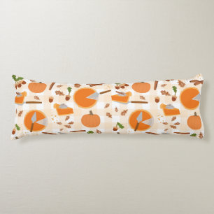 Pumpkin Pie Autumn Fall Pattern Body Cushion
