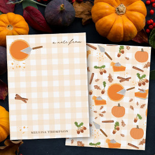 Pumpkin Pie Autumn Fall Thanksgiving Card
