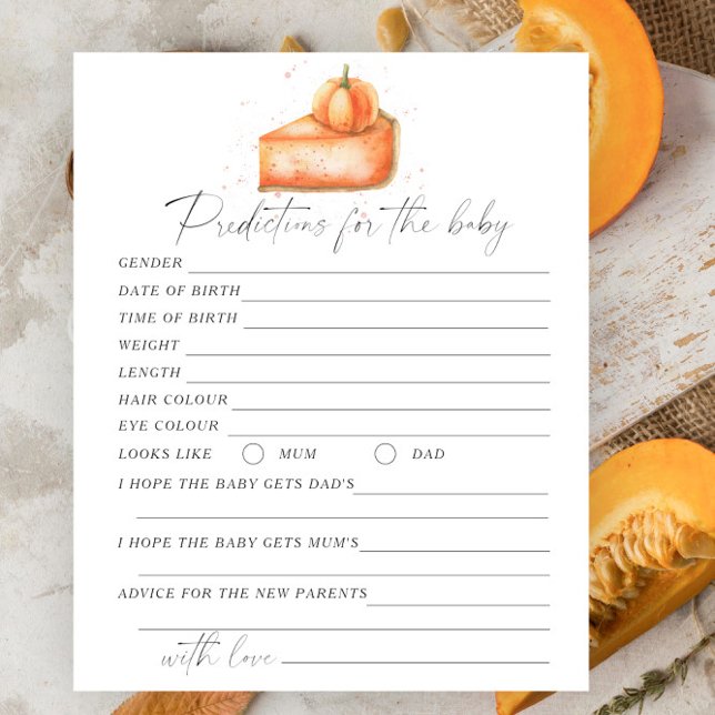 Pumpkin pie - Baby predictions and advice  (Creator Uploaded)
