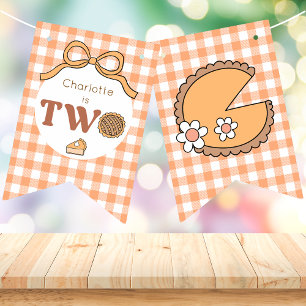 Pumpkin Pie Birthday Banner