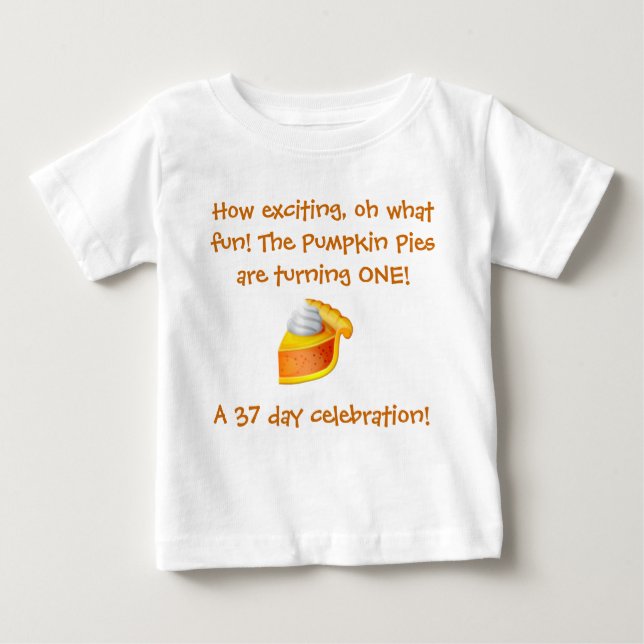 Pumpkin Pie Birthday Shirt (Front)