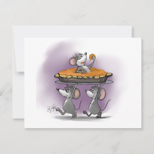 Pumpkin Pie Celebration Invitation (Front)