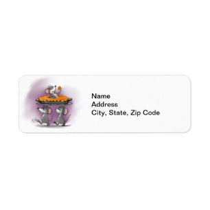 Pumpkin Pie Celebration Return Address Label