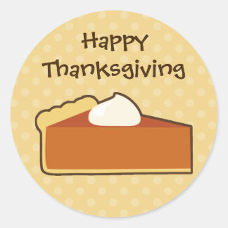 Pumpkin Pie Classic Round Sticker