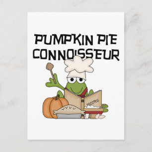 Pumpkin Pie Connoisseur Tshirts and Gifts Postcard