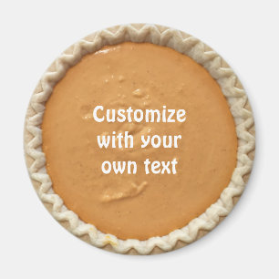 Pumpkin Pie Custom Text Magnet