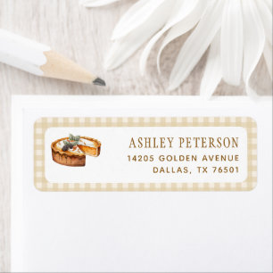 Pumpkin Pie Cutie Pie Party Return Address Label