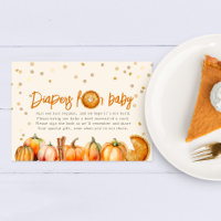 Pumpkin Pie Diapers For Baby Shower Diaper Raffle
