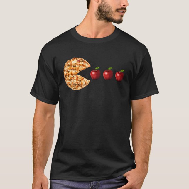 Pumpkin Pie Eating apple  Thanksgiving Turkey Day  T-Shirt (Front)