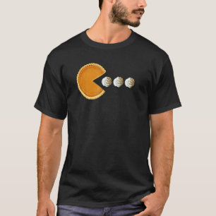 Pumpkin Pie Eating Whipped Cream Boys Thanksgivin T-Shirt