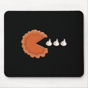 Pumpkin Pie Eating Whipped Cream Thanksgiving Day Mouse Pad