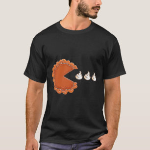 Pumpkin Pie Eating Whipped Cream Thanksgiving Day T-Shirt