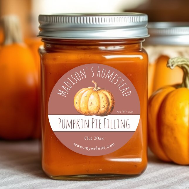 Pumpkin Pie Filling Labels (Creator Uploaded)