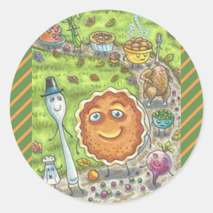 PUMPKIN PIE & FRIENDS THANKSGIVING PARADE STICKERS