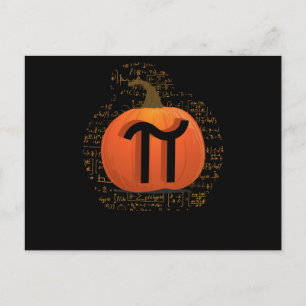 Pumpkin Pie Funny Halloween Pi Day Pun Postcard