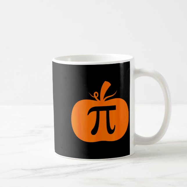 Pumpkin Pie Funny Math Halloween Thanksgiving Pi D Coffee Mug (Right)