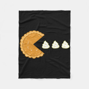 Pumpkin Pie Gamer Thanksgiving  Fleece Blanket