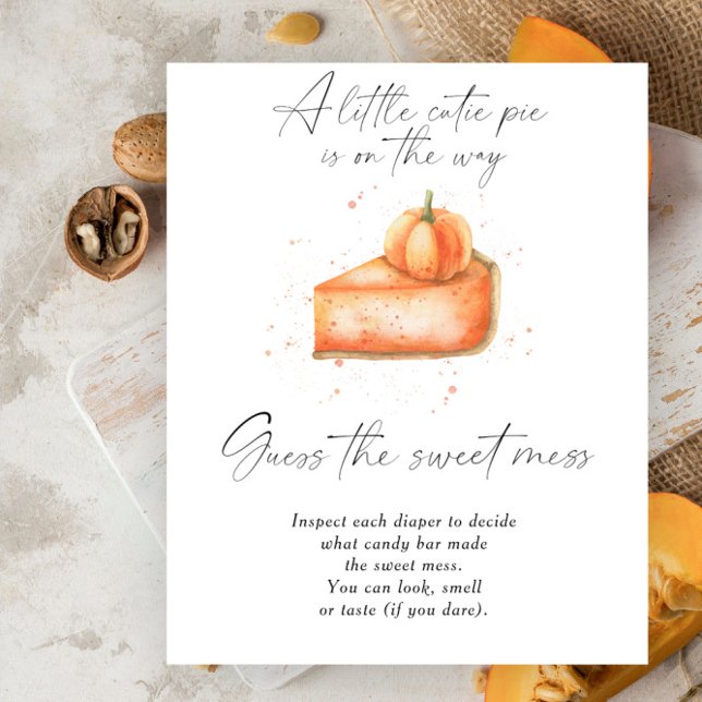 Pumpkin pie - guess the sweet mess poster (Creator Uploaded)