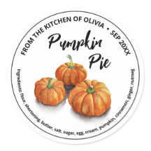 Pumpkin Pie Home Baked