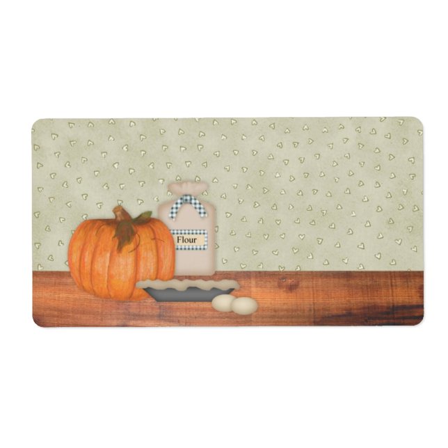 Pumpkin Pie Label (Front)