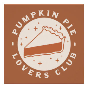 Pumpkin pie lovers club poster