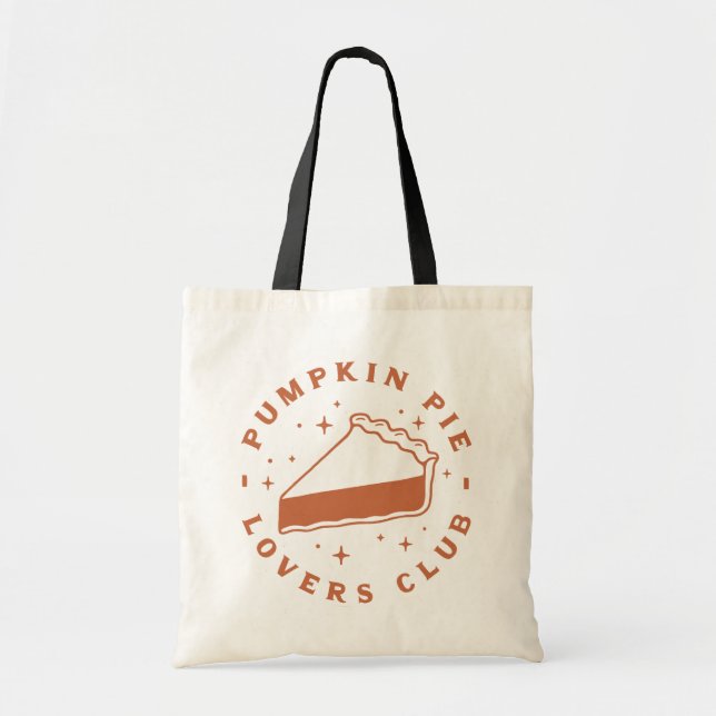 Pumpkin Pie Lovers Club Tote Bag (Front)
