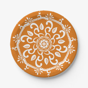 Pumpkin Pie Mandala Paper Plate