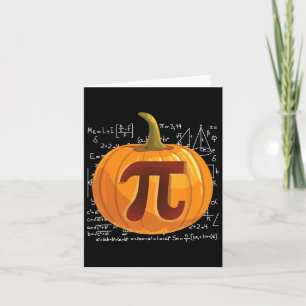 Pumpkin Pie Math Fun Halloween Thanksgiving Pi Day Card