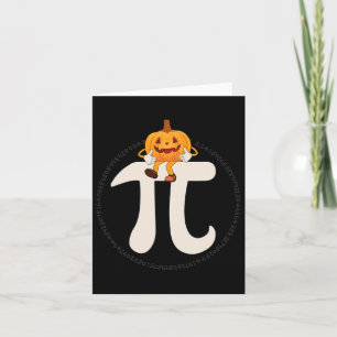 Pumpkin Pie Math Funny Halloween  Card