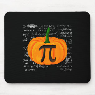 Pumpkin Pie Math Funny Halloween Thanksgiving Pi D Mouse Pad