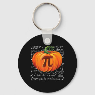 Pumpkin Pie Math Halloween Thanksgiving Funny Key Ring