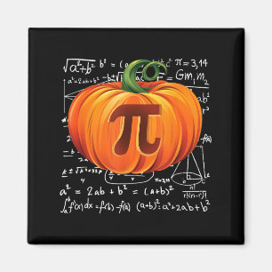 Pumpkin Pie Math Halloween Thanksgiving Funny Magnet