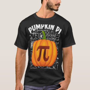 Pumpkin Pie Math Thanksgiving Halloween Pi Day Cos T-Shirt
