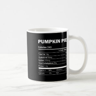Pumpkin Pie Nutrition Tee Funny Matching Christmas Coffee Mug