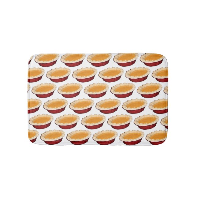 Pumpkin Pie Pattern Bath Mat (Front)