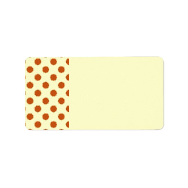 Pumpkin Pie Pattern. Label (Front)