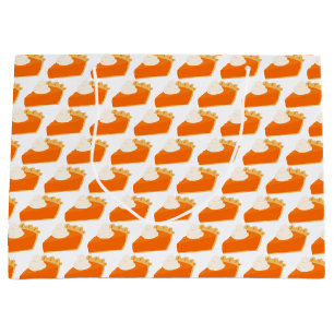 Pumpkin Pie Pattern Large Gift Bag