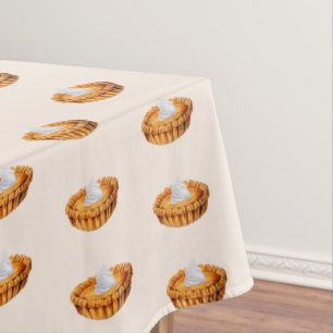 Pumpkin Pie Patterned Thanksgiving Tablecloth