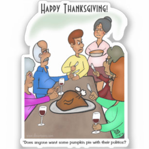 Pumpkin Pie Politics Custom Cut Stickers