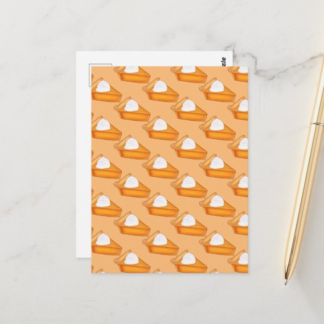 Pumpkin Pie Postcard (Front/Back In Situ)