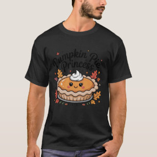 Pumpkin Pie Princess Fall Thanksgiving T-Shirt