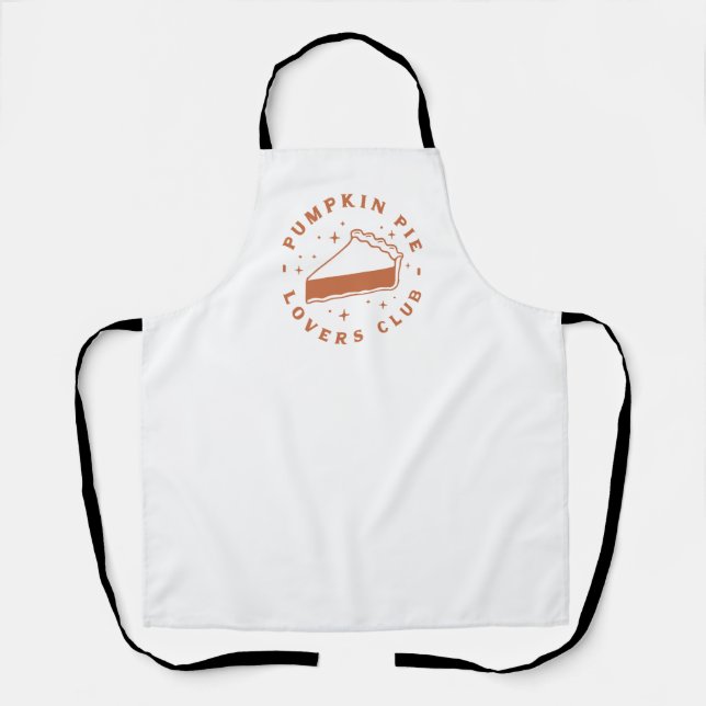 Pumpkin pie quotes cute fall season aesthetic apron (Front)